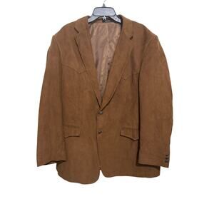 Harmony Western Wear Faux Suede Blazer 48 L